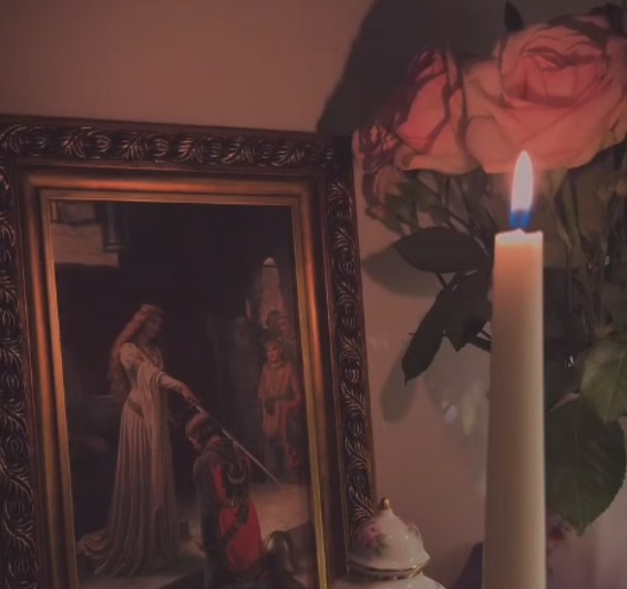 My Vintage Eden mostra o quadro O Cavaleiro na Inglaterra | Ateliê Barroquina