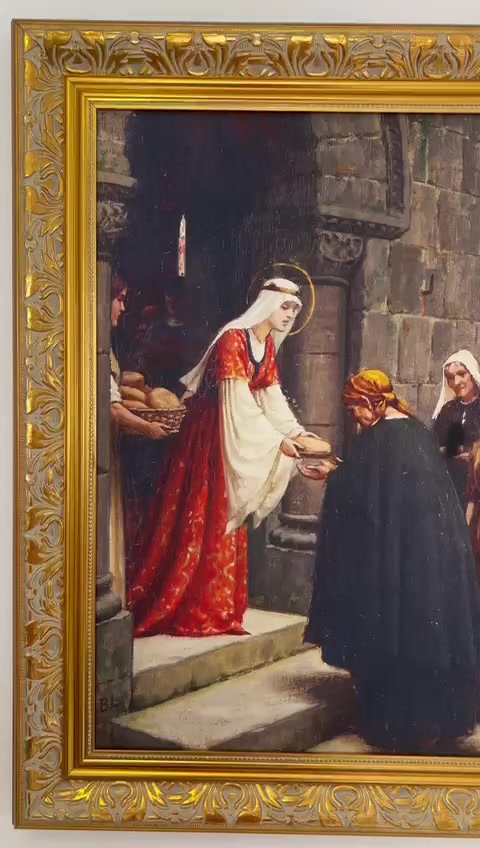 Santa Isabel: detalhes de um quadro de arte sacra | Barroquina