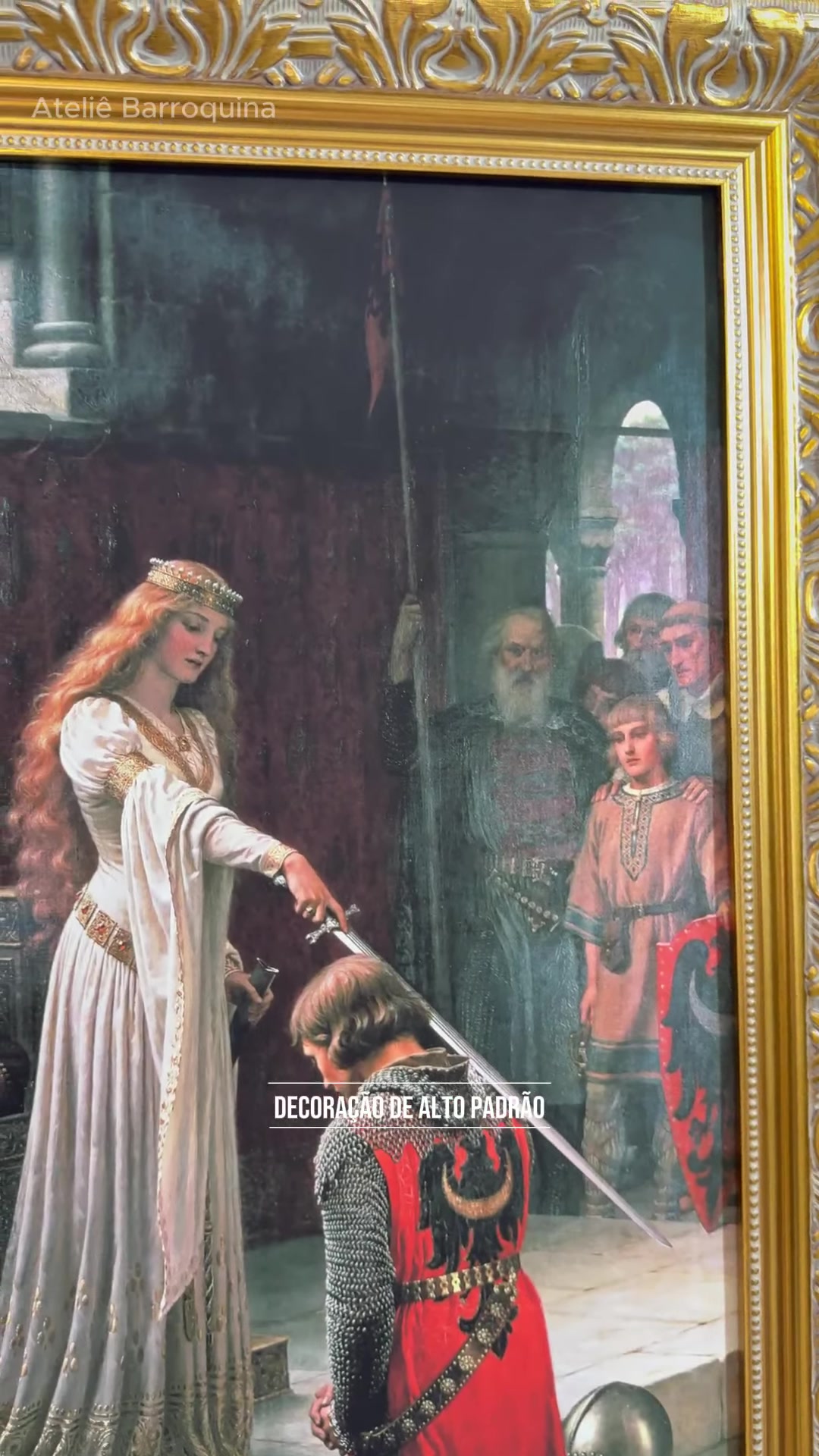 Arte medieval e cavalaria em um quadro clássico | Barroquina